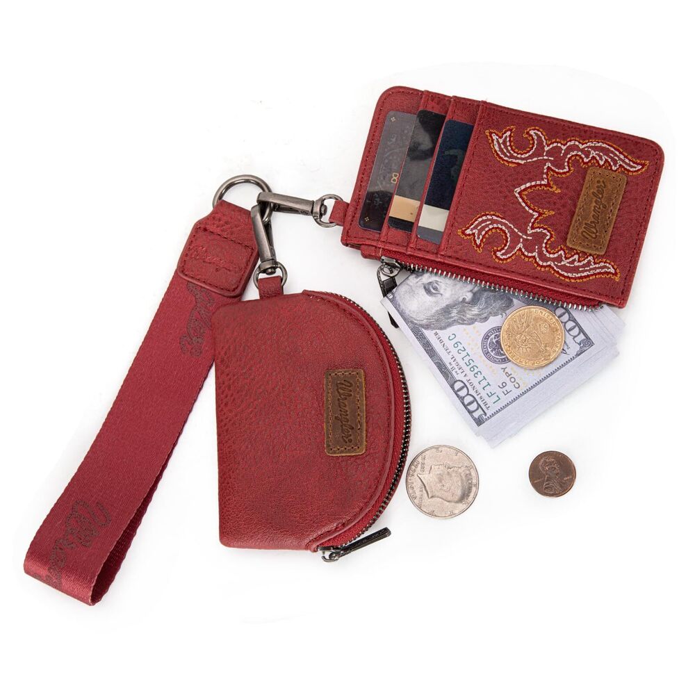 2760 Wrangler Keychain Wristlet Wallets Western Dual Pouch Wristlet View 4